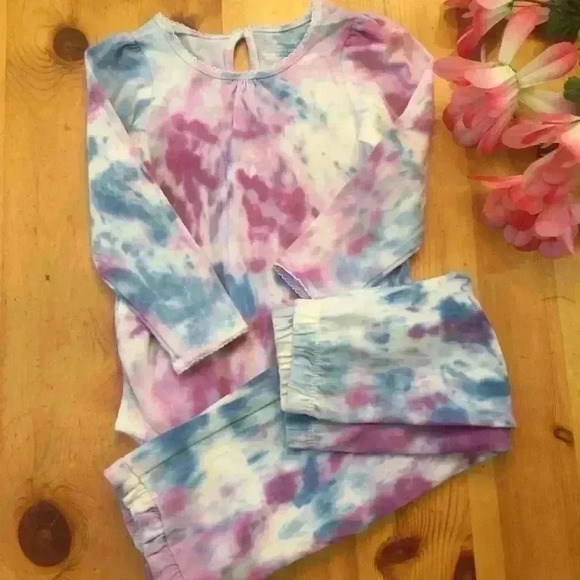 🌸Host Pick🌸New! Hand Tie dye onesie set - Picture 2 of 6